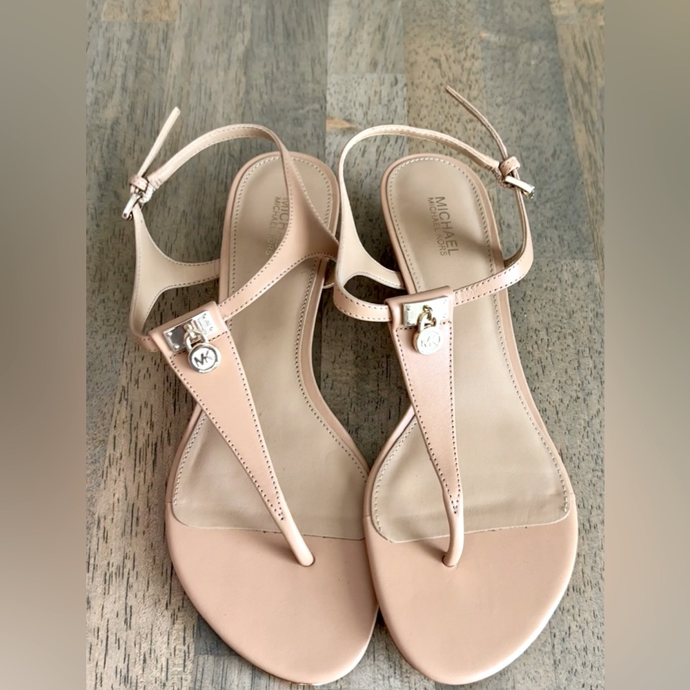 Michael Kors leather wedge shoe